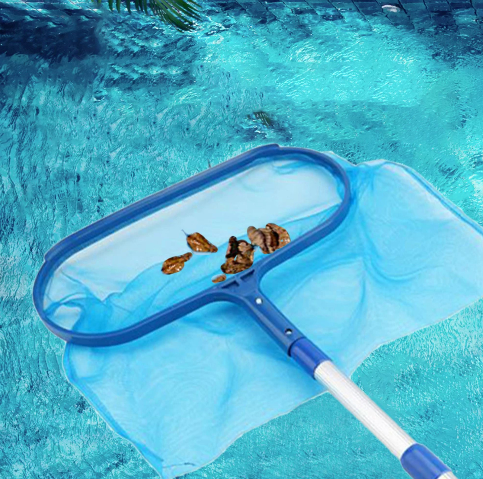 Professional Swimming Pool Skimmer Net Deep Bag Leaf Rake Cleaner Cleaning Tool