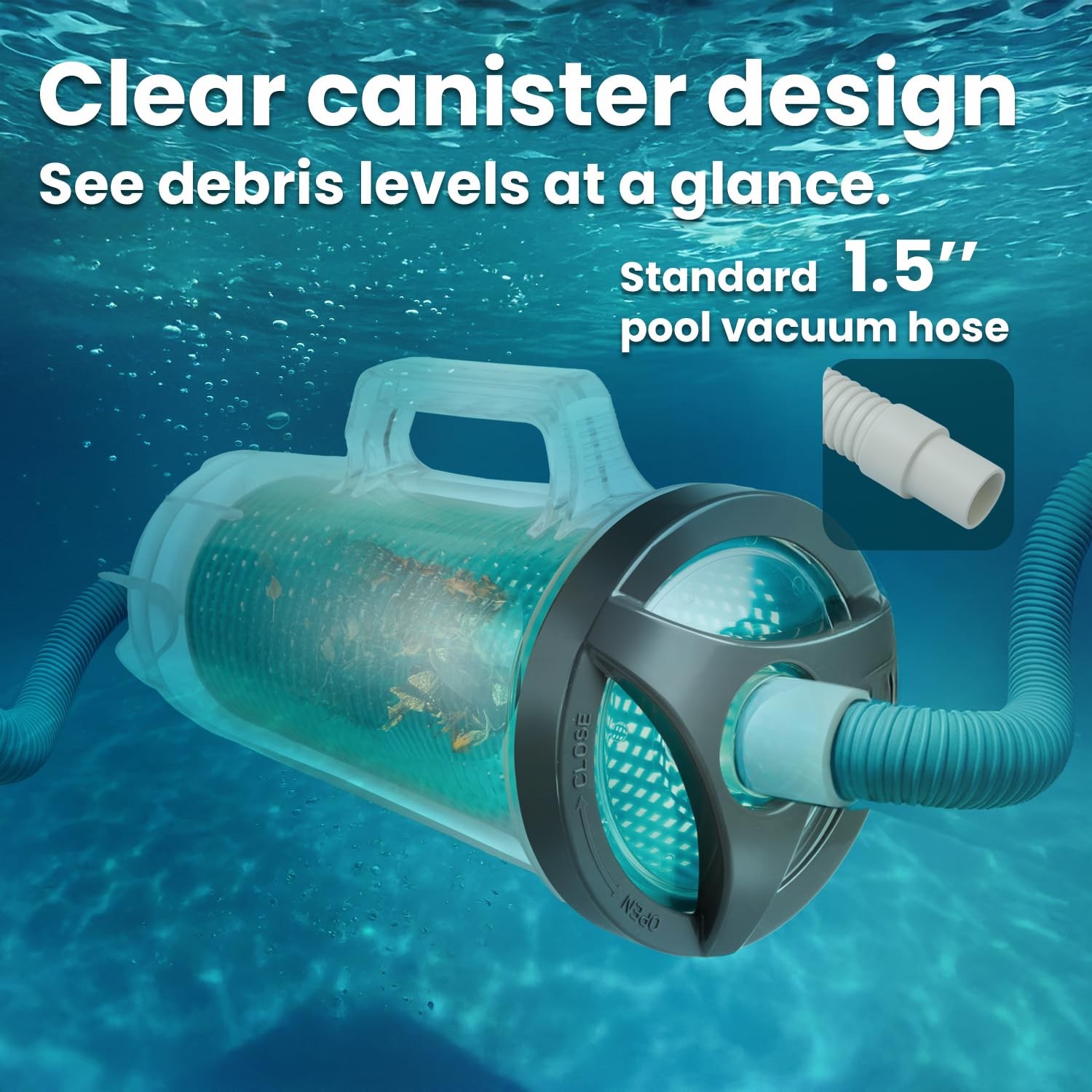 Xtremepowerus Heavy Duty In-Line Pool Leaf Canister Large Mesh Mesh Bag Fits
