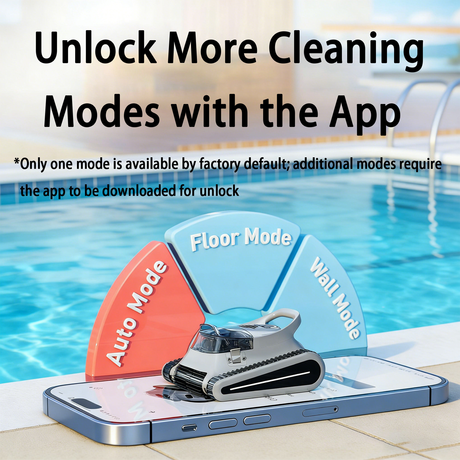 Cordless Pool Vacuum Robot for Inground & Above Ground Pools, Smart Navigation
