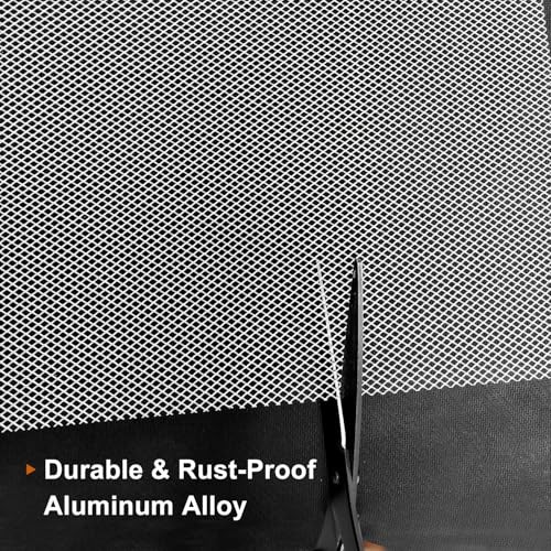 -Pack Silver Aluminum Mesh Screen 8&Prime; x 13&Prime;, 0.016&Prime; Thick 3x4mm Rhombus 4