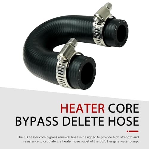 Car Hose with Clamp, Heater Core Crossover Coolant Bypass Hose Kit, Sealing