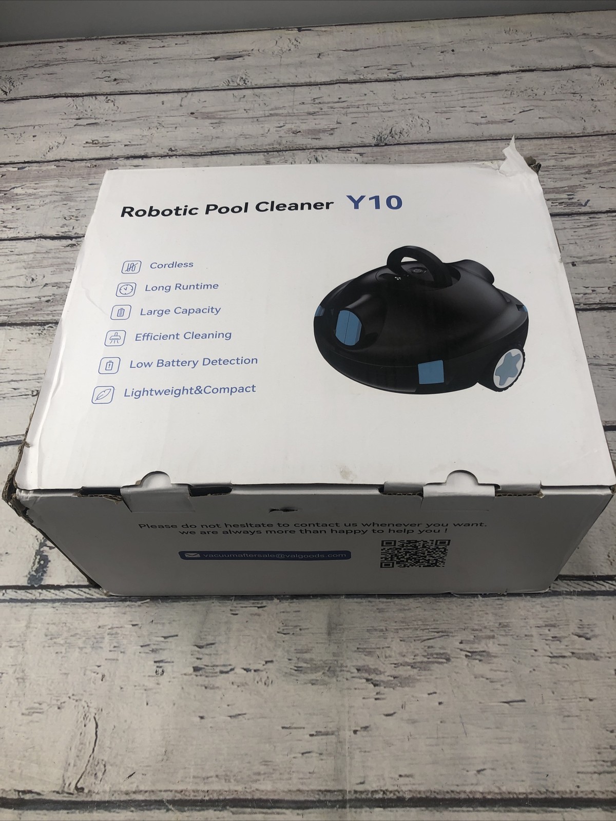 INSE Y10 Cordless Automatic Robotic Pool Cleaner – BLACK Open Box To Make Video