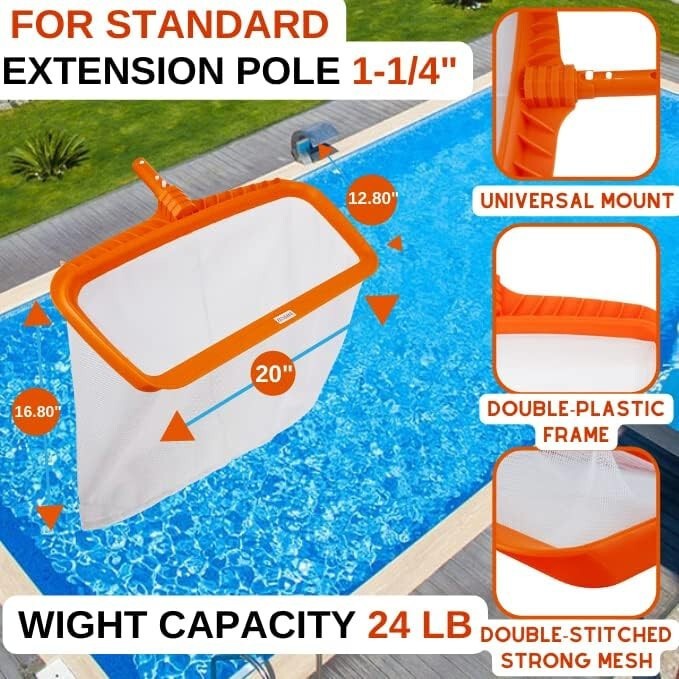Pool Special Leaf Rake Skimmer for Swimming Pool Cleaning Heavy Duty 20