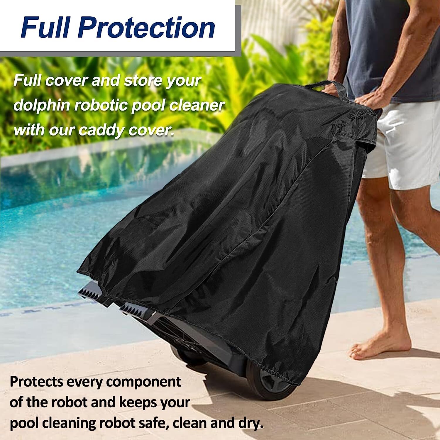 9991795-R1 Premium Caddy Cover for Dolphin Robotic Swimming Pool Cleaner Caddy