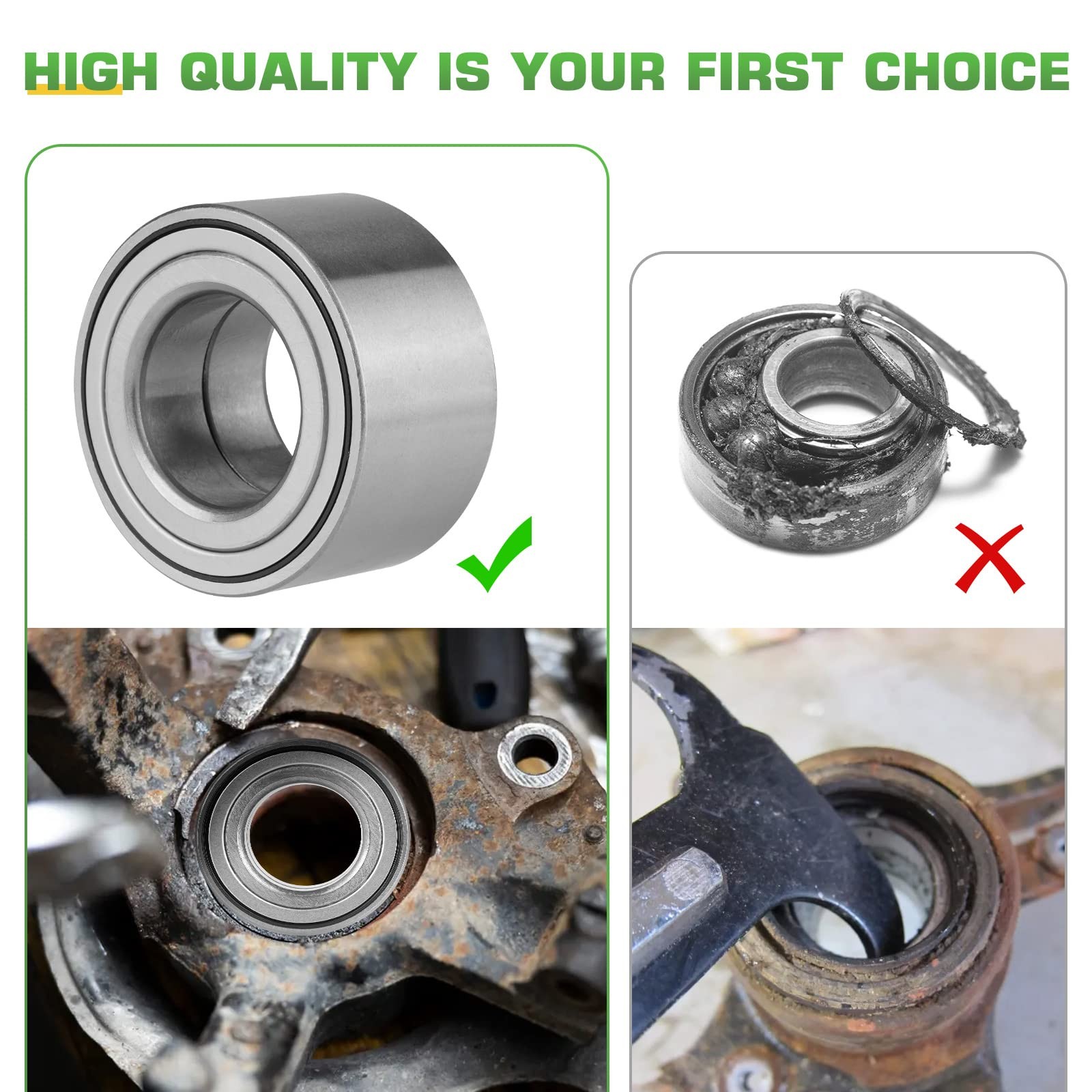 Wheel Bearing Rear Left/Right Assembly for Polaris Ranger Sportsman RZR 400…
