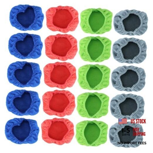 20 Pack Car Care Microfiber Cloths, Windshield Cleaner Microfiber Pads