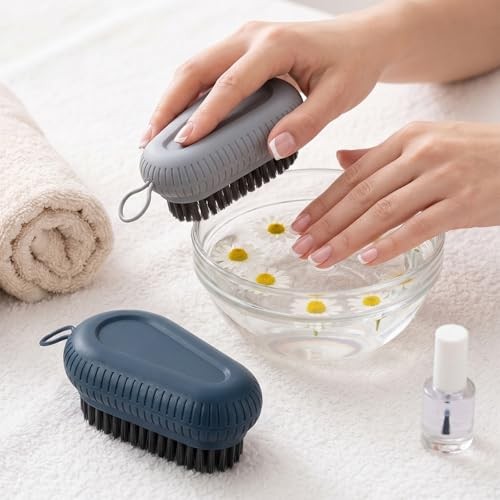 Heavy Duty Nail Brushes for Fingernails – 2 Pack with Hand Scrub Brush