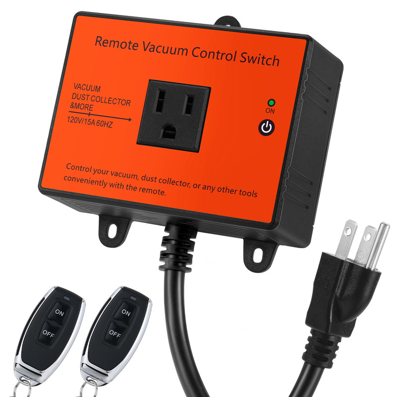Chaosend 120V Automatic Vacuum Switch Remote Wireless Remote Switch For Dust