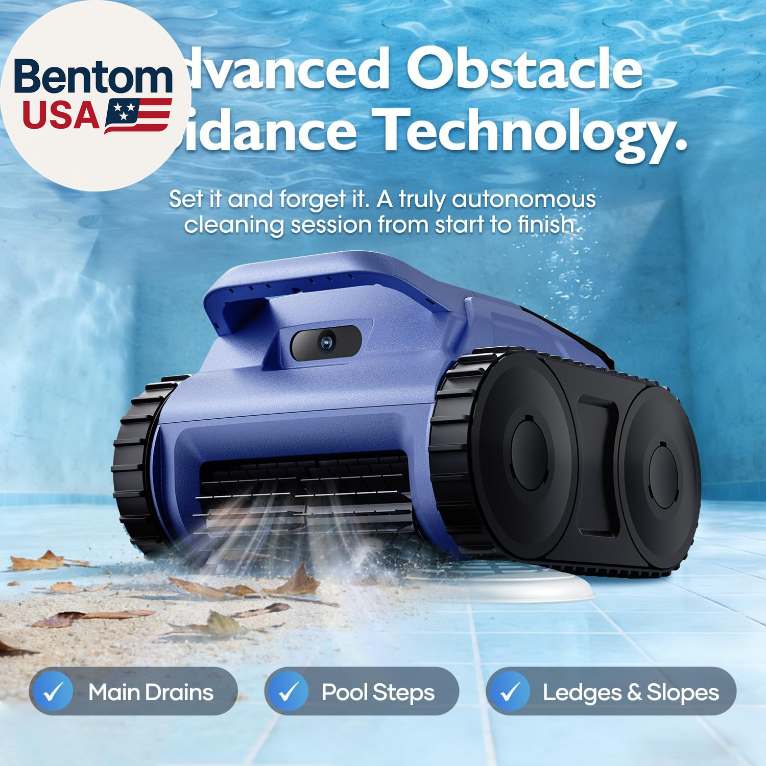 [2026 Release] Automatic Robotic Pool Vacuum for Inground & above Ground Pools,
