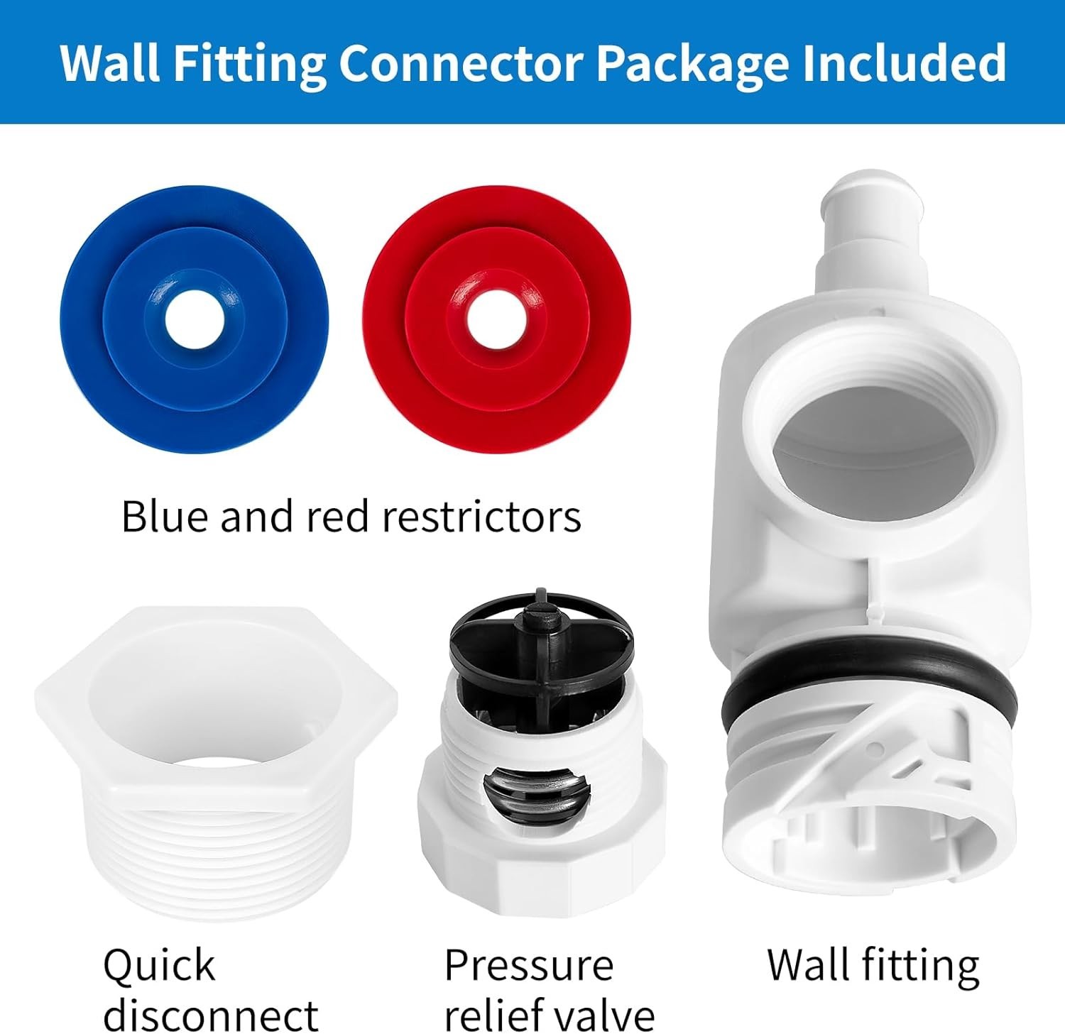 ABS Wall Fitting Connector for Polaris 180/280/380 Vacuum Sweep Assembly