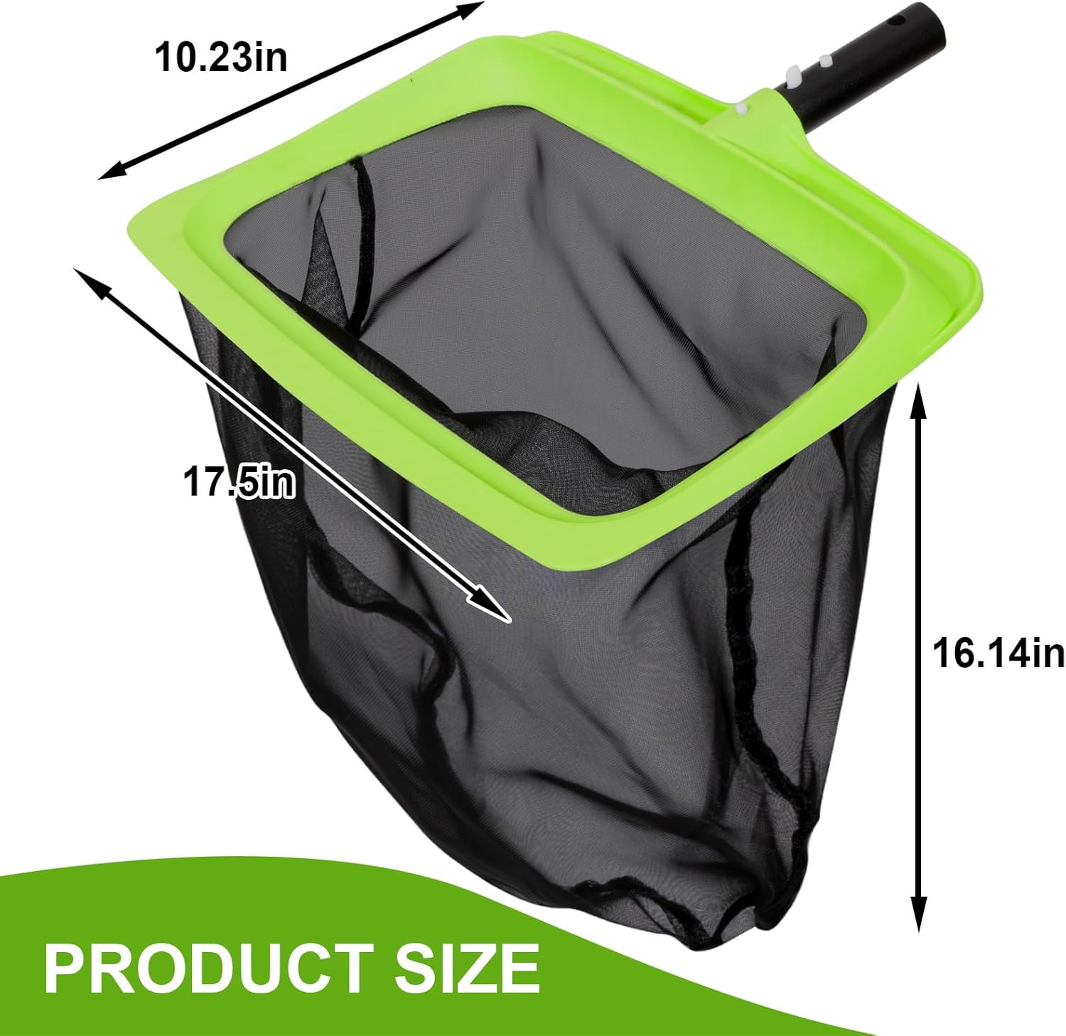 Sepetrel Swimming Pool Leaf Skimmer Net,Fine Nylon Mesh & Reinforced Frame Deep