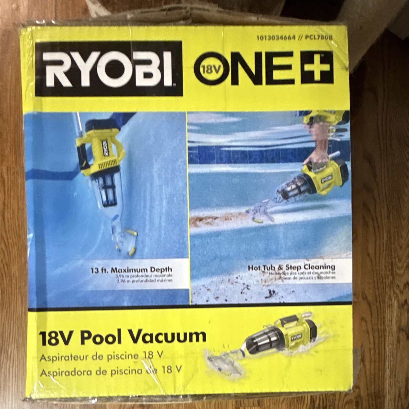 RYOBI ONE+ 18V Cordless Pool Vacuum PCL780B for Hot Tubs & All Pools