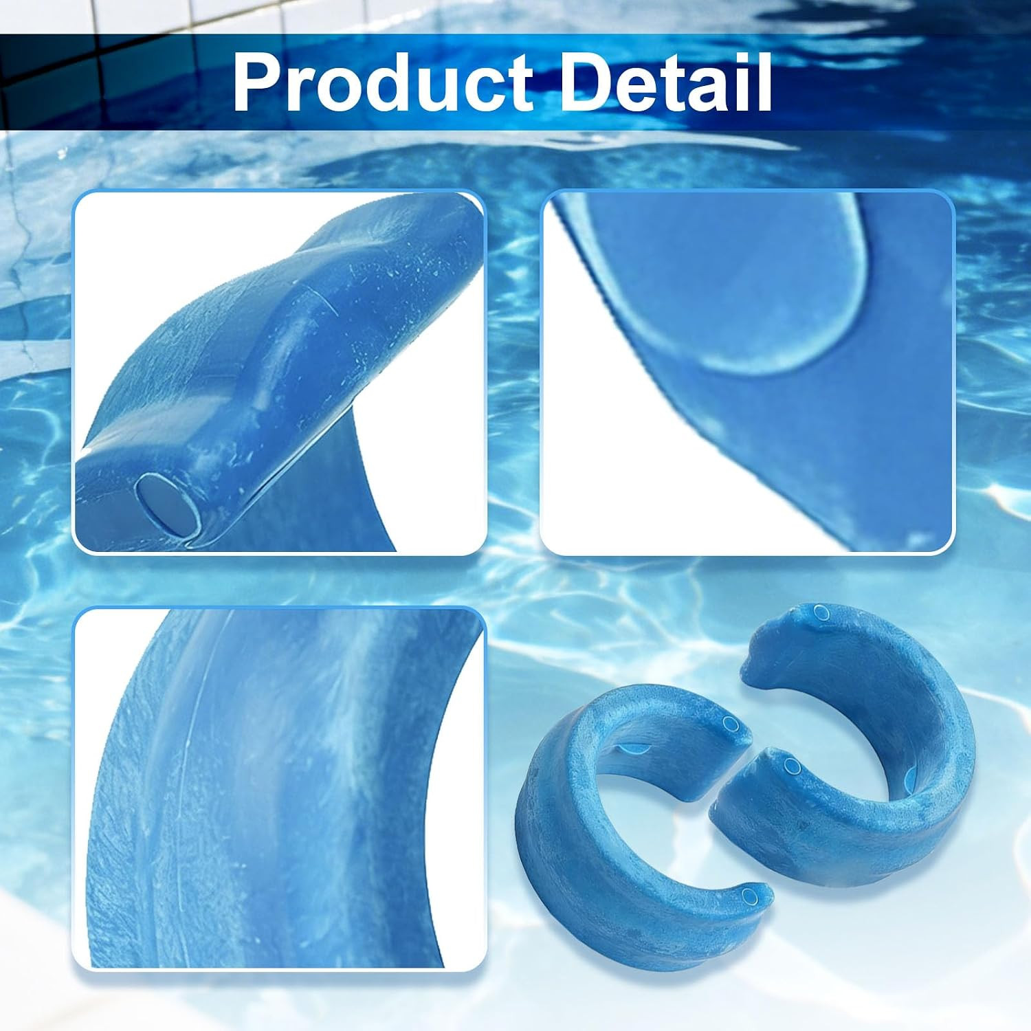 Pool Cleaner Hose Weights, 8 Pack, Blue, Compatible with Baracuda W83247