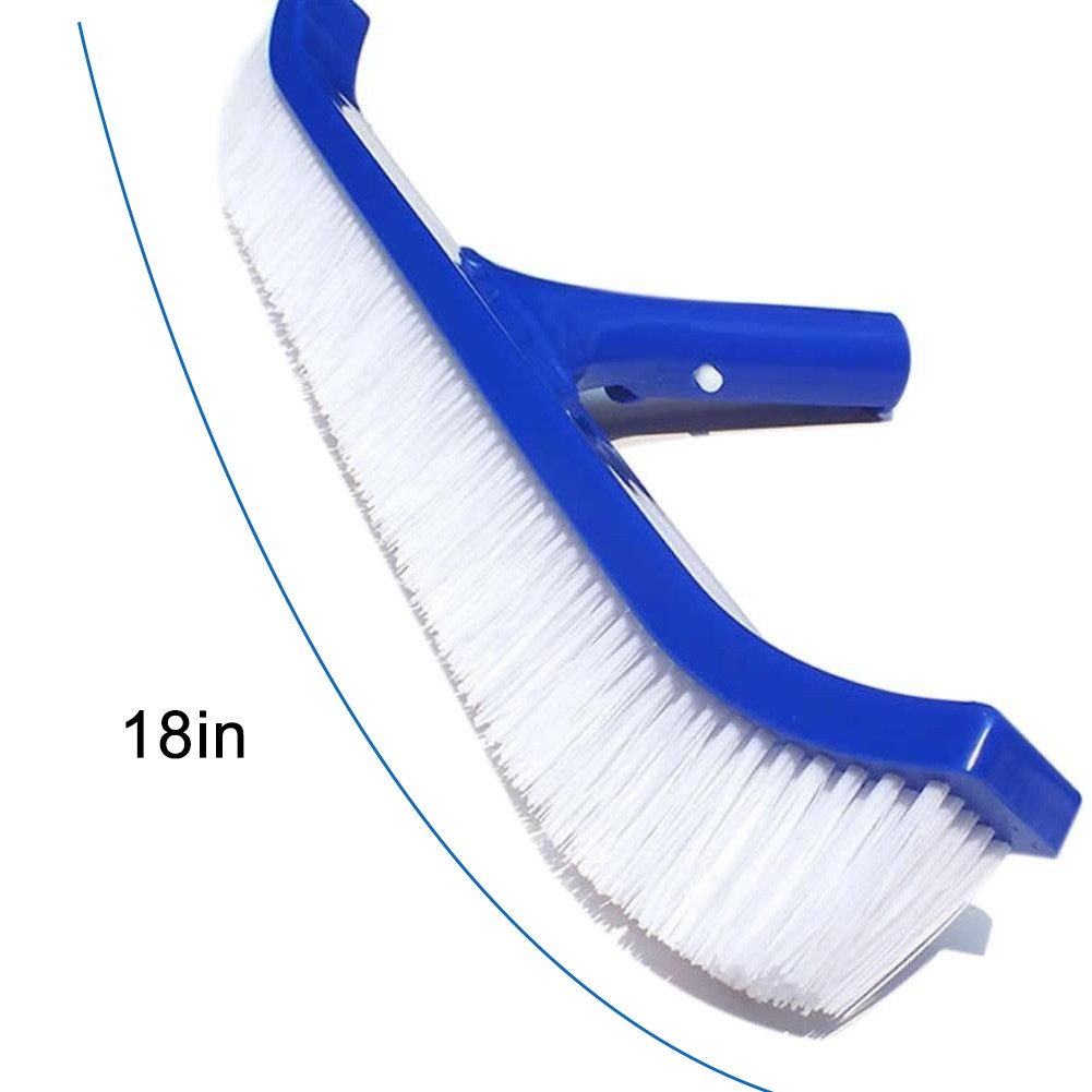Professional Heavy Duty 18&Prime; Swimming Pool Floor Wall Cleaning Brush Head Tool