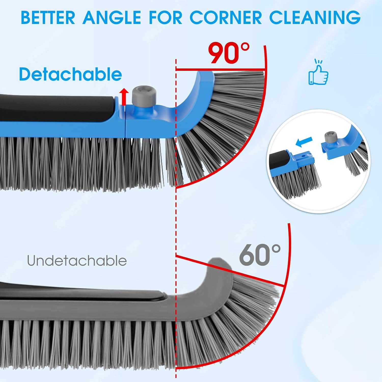 2 in 1 Pool Brush with Poles 10Ft – 20 » Heavy Duty Swimming Pool Brush & Multif