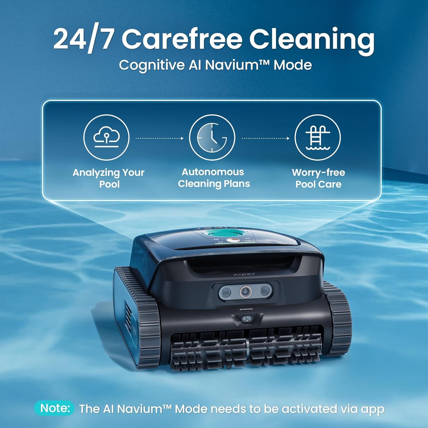 Scuba V3 AI Vision Cordless Pool Cleaner – 10X Faster & 24/7 Cleaning