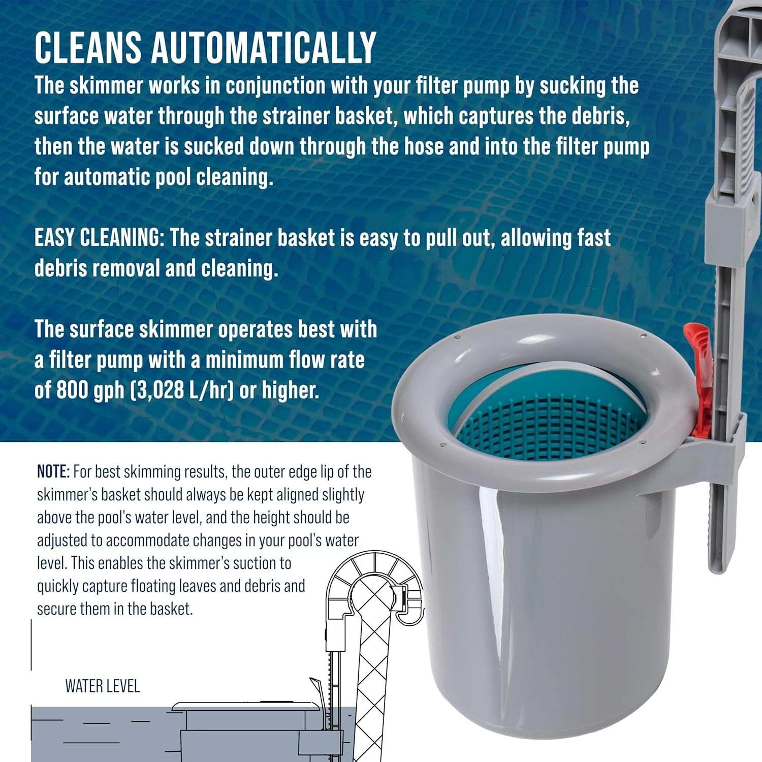 Pool Accessories Kit – Easy Installation, Clean Surface