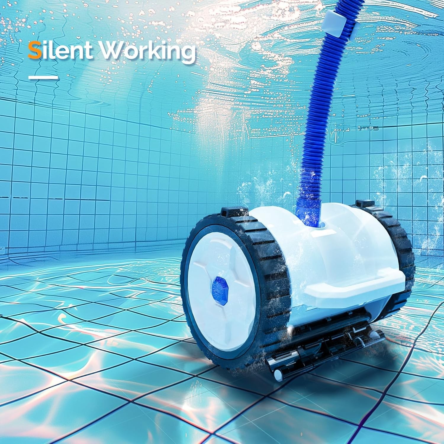 VINGLI Auto Pool Cleaner Wall Climbing Suction 39.6ft for Inground