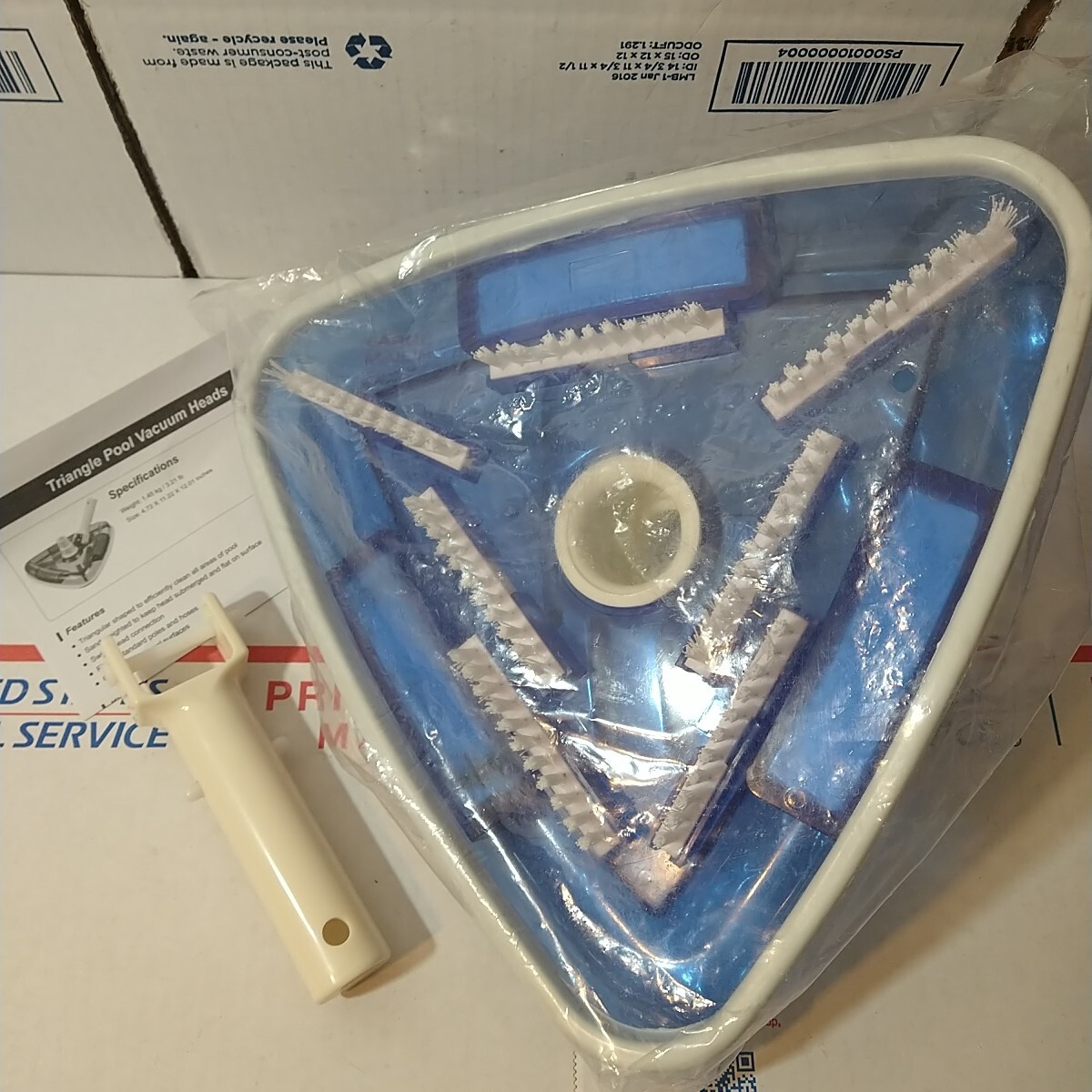 11&Prime; Weighted Pool Vacuum Head, Pool Cleaners Vacuum Head with Nylon Side Bristle