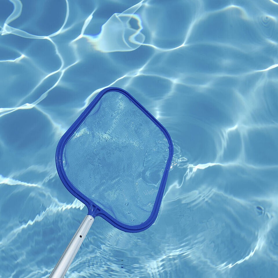 Replacement Swim Pool 17&Prime; Skimmer Head Cleaning Net Fits 1.25&Prime; Telescope Pole