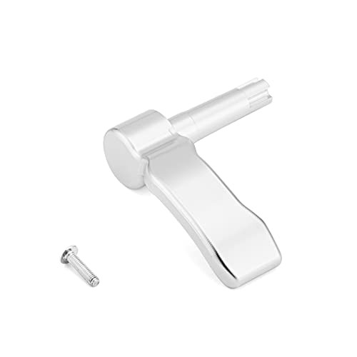 Thumb Throttle Lever Non-Slip Aluminum Replacement Compatible with Silver