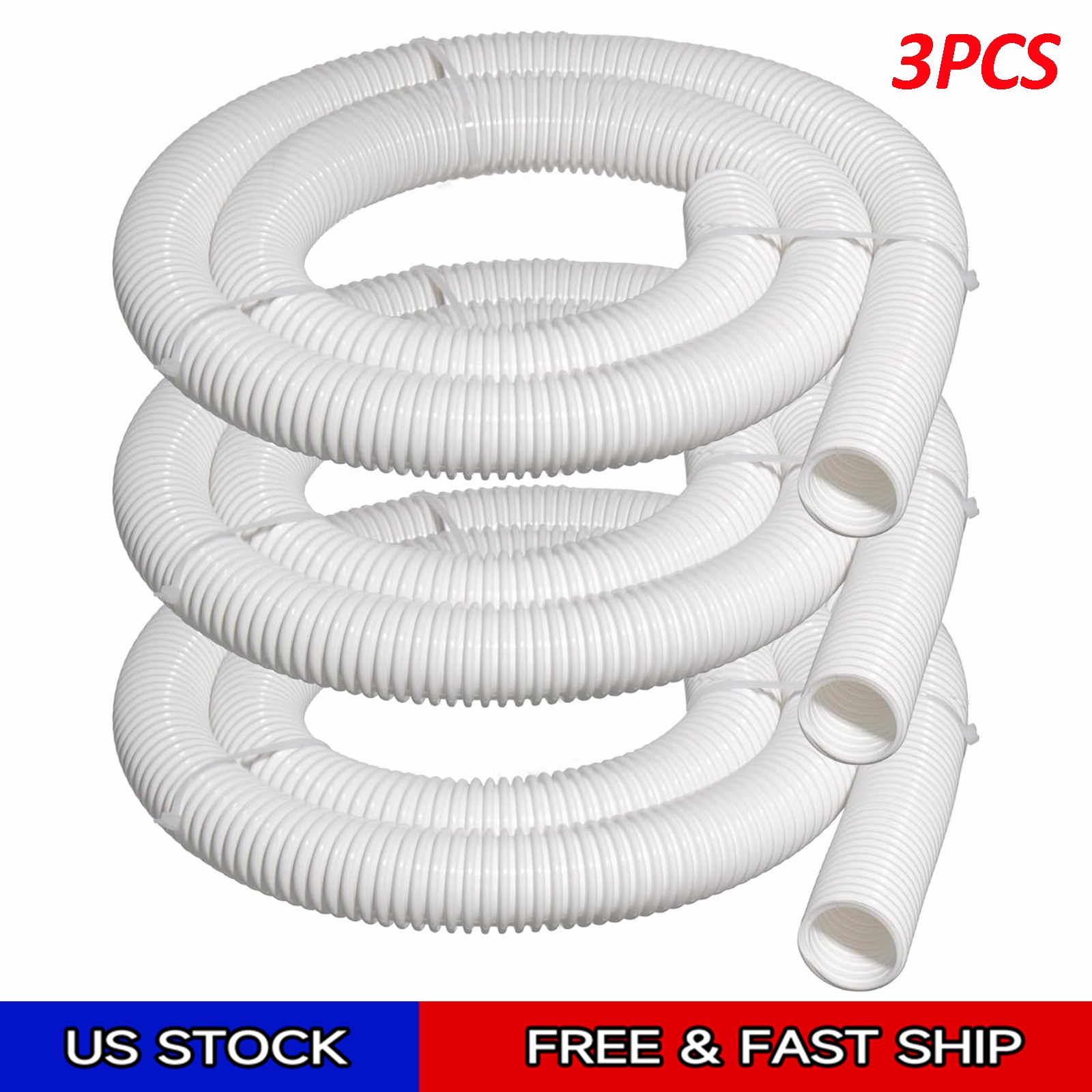 3xReplacement for Polaris 360 Pool Cleaner 6-Ft Cuff-less Feed Hose 9-100-3102