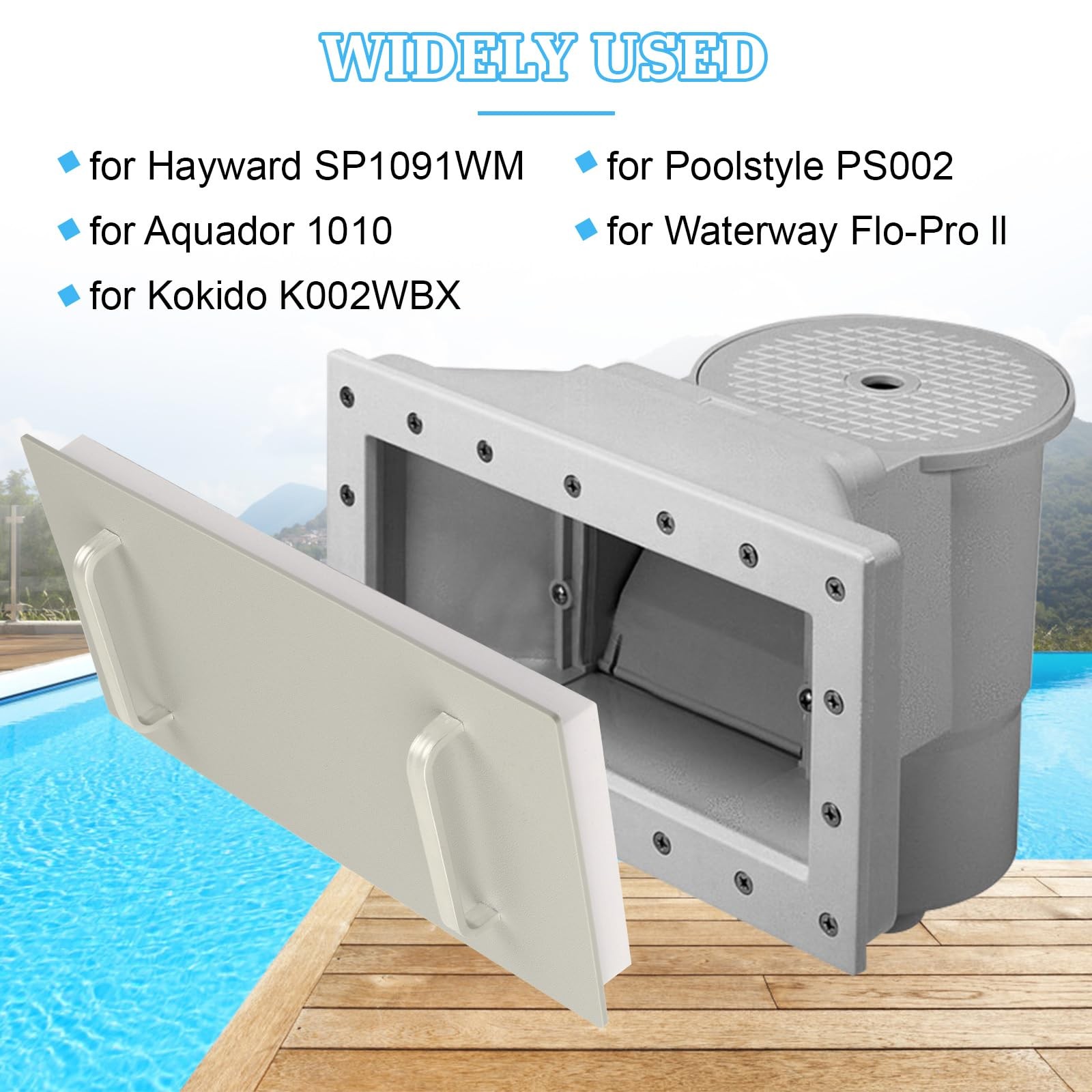 Above Ground Wide Mouth Skimmer Plug 11-1/2&Prime; x 4-7/8&Prime; Pool Skimmer Winter Plu…