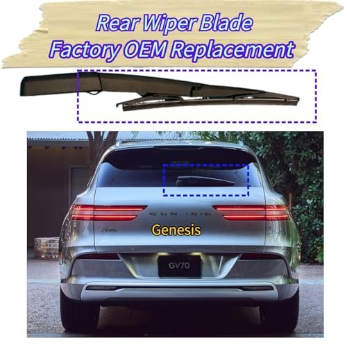 Rear Wiper Blade for 2022-2026 Genesis GV70 & Electrified GV70 2025 2024 2023