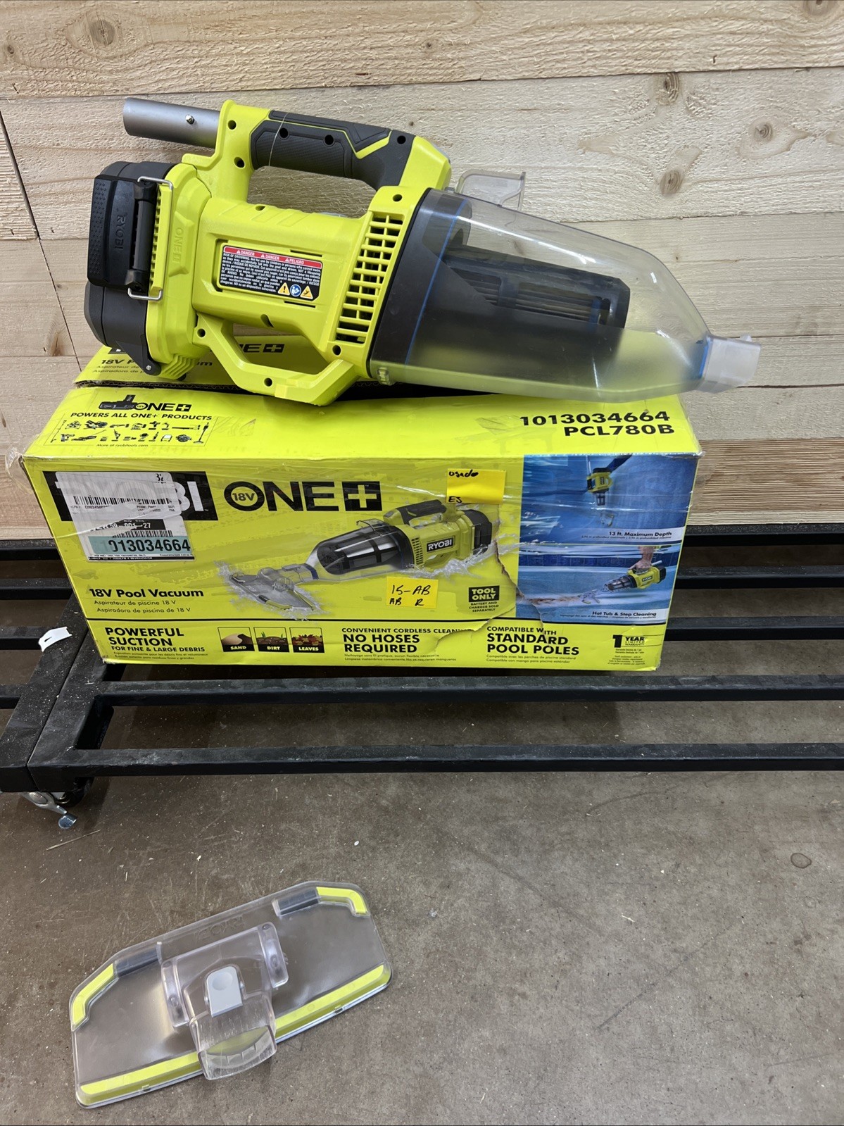 RYOBI PCL780B 18V Handheld Pool Vacuum Cleaner (Tool Only) USED 15-AB