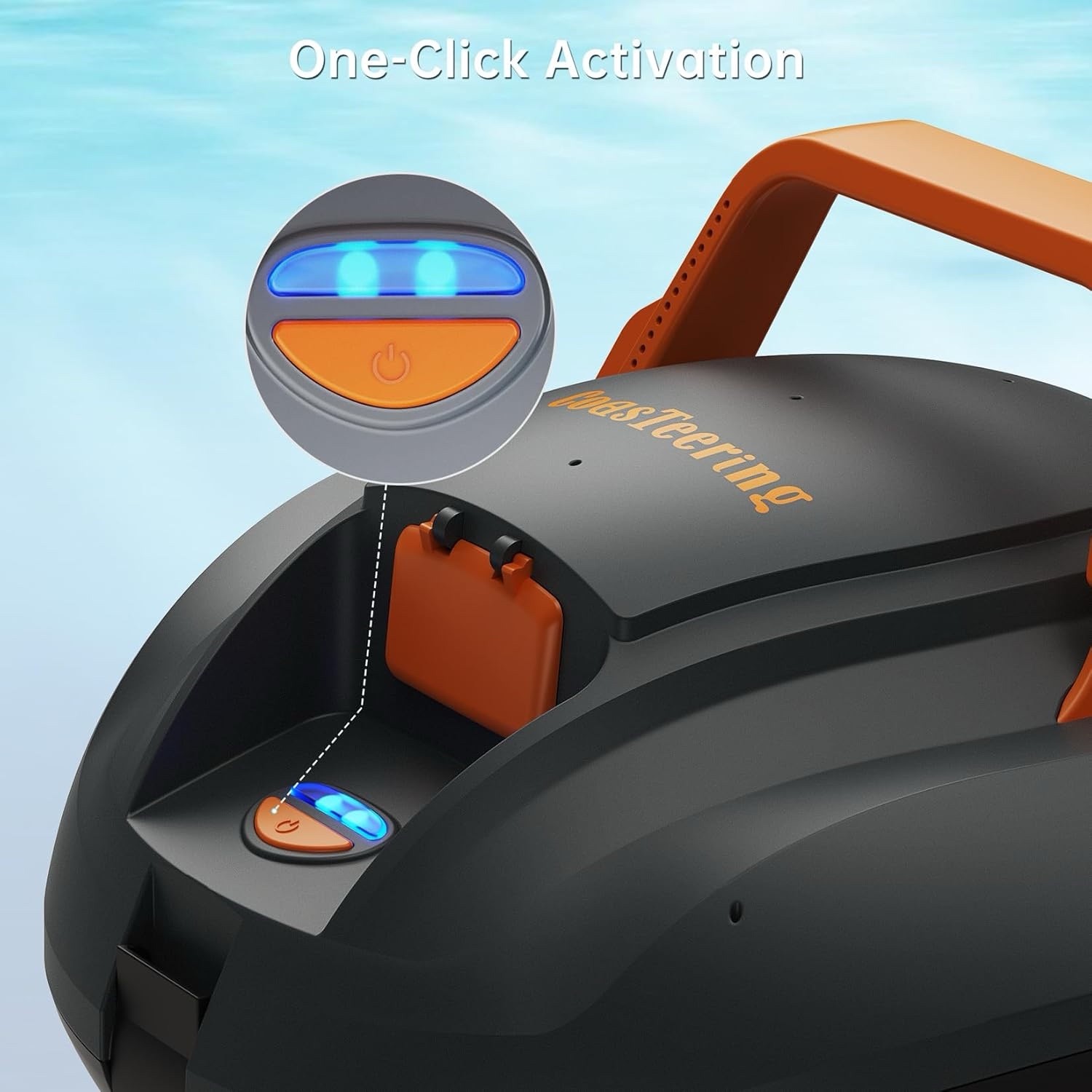 Robotic Pool Cleaner, Cordless Pool Vacuum Robot with 120Mins Runtime,