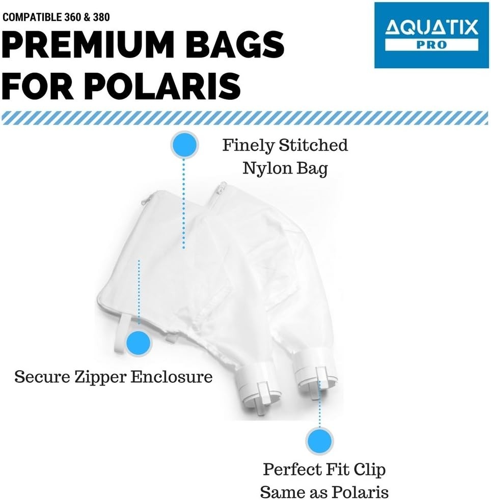 Heavy-Duty 2-Pack Zipper Bags for Polaris 360 & 380 – Easy to Install & Durable