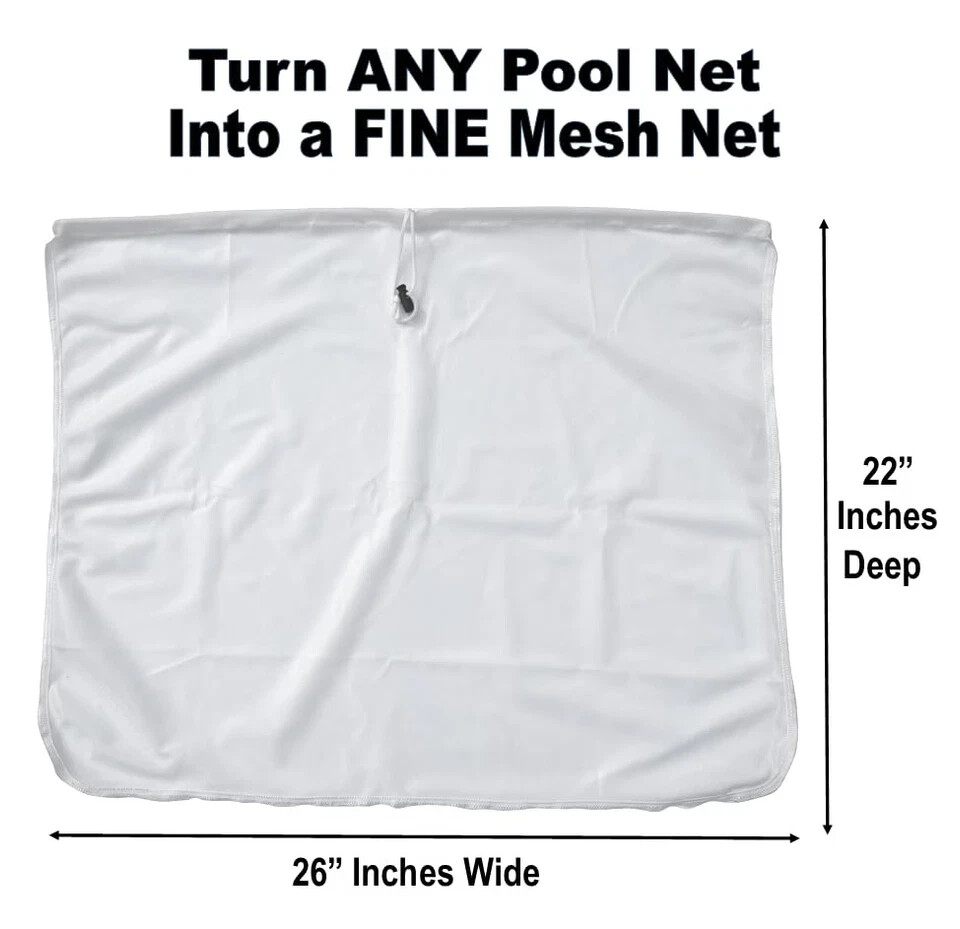 Ultra Fine Mesh Pool Skimmer Insert Collects Sand Pollen Tree Dust Tiny Bugs