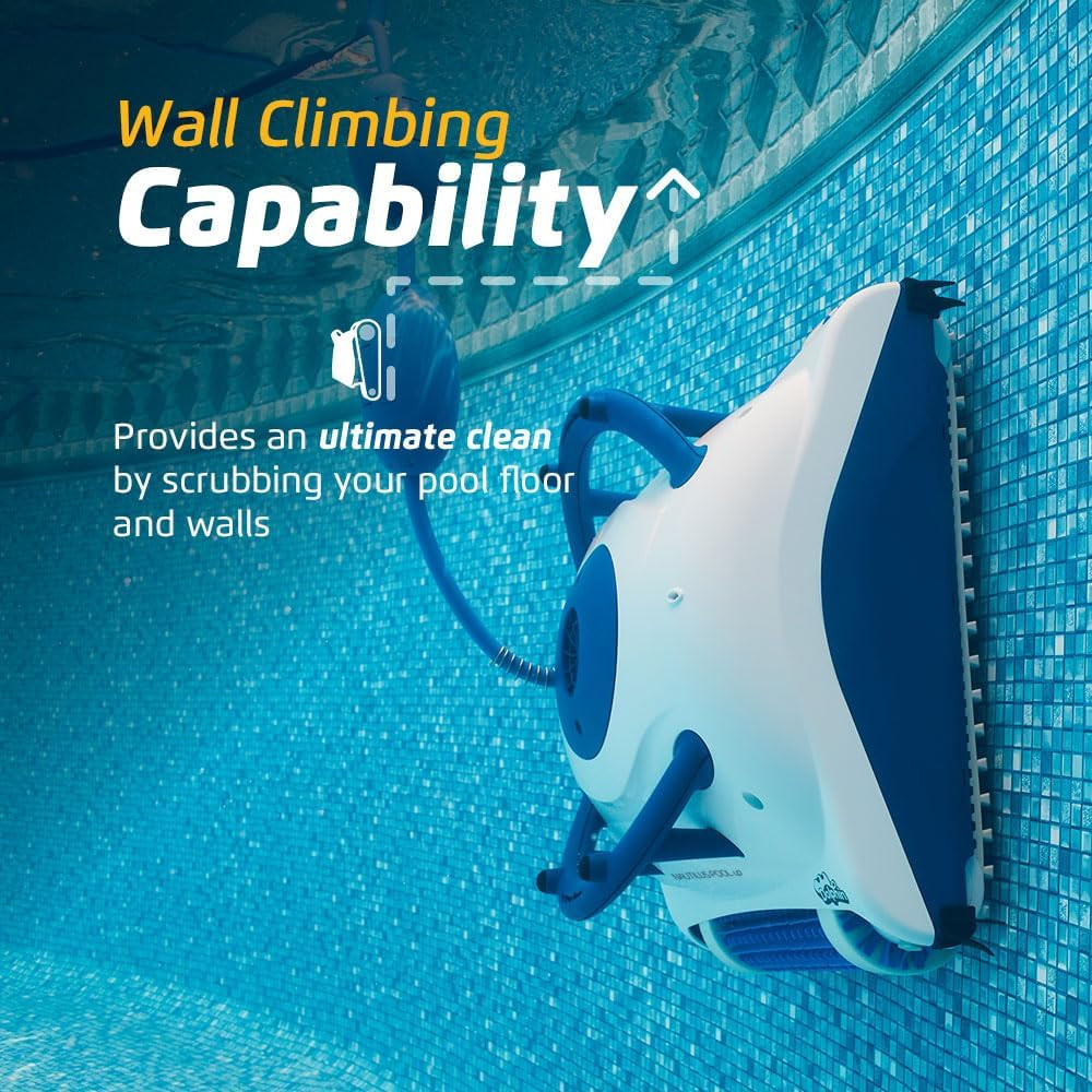 Nautilus Pool-Up Robotic Pool Vacuum Cleaner up to 26 FT – Wall Climbing