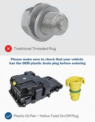Oil Drain Plug Compatible with 2015-2024 F150 2.7L 5.0L Raptor Mustang, 2021