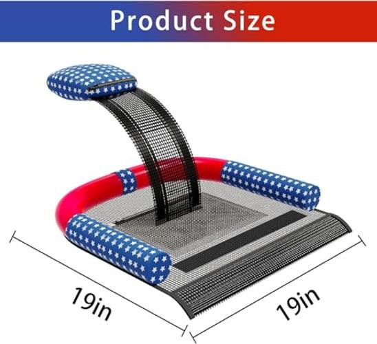 Animal Saving Escape Ramp with Pool Surface Skimmer Catcher, American Flag