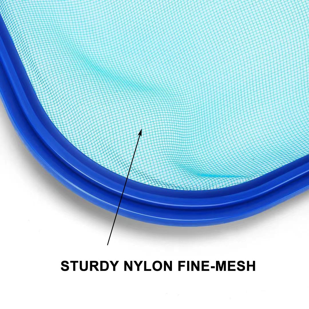 Evob Pool Skimmer Net with Adjustable 1740&Prime; Telescopic Pole Fine Mesh Net L…