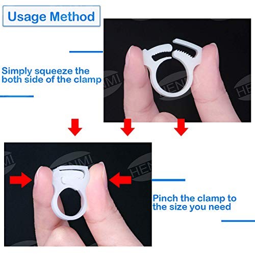 6 PCS Sweep Hose Attachment Clamp Clasp Replacement Pool Hose