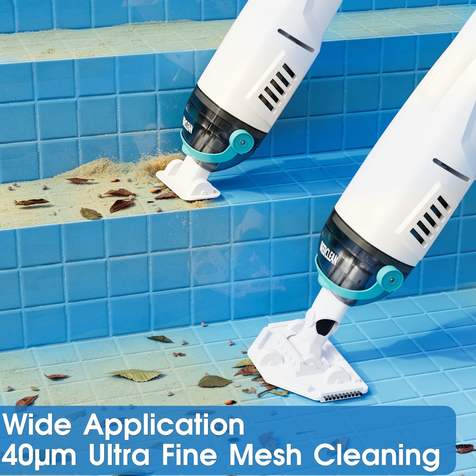 Cordless Handheld Pool Vacuum for Above Ground Pools – Upgraded 26.5GPM Real …