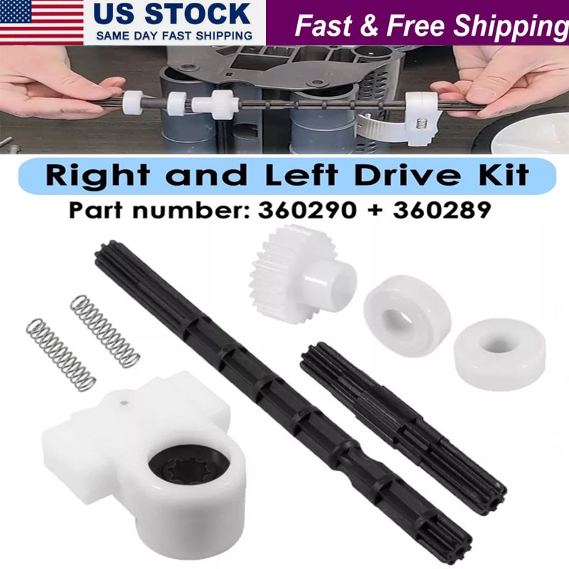 360289+360290 Right & Left Drive Axle Kit for Pentair Rebel Warrior Rebel Pool