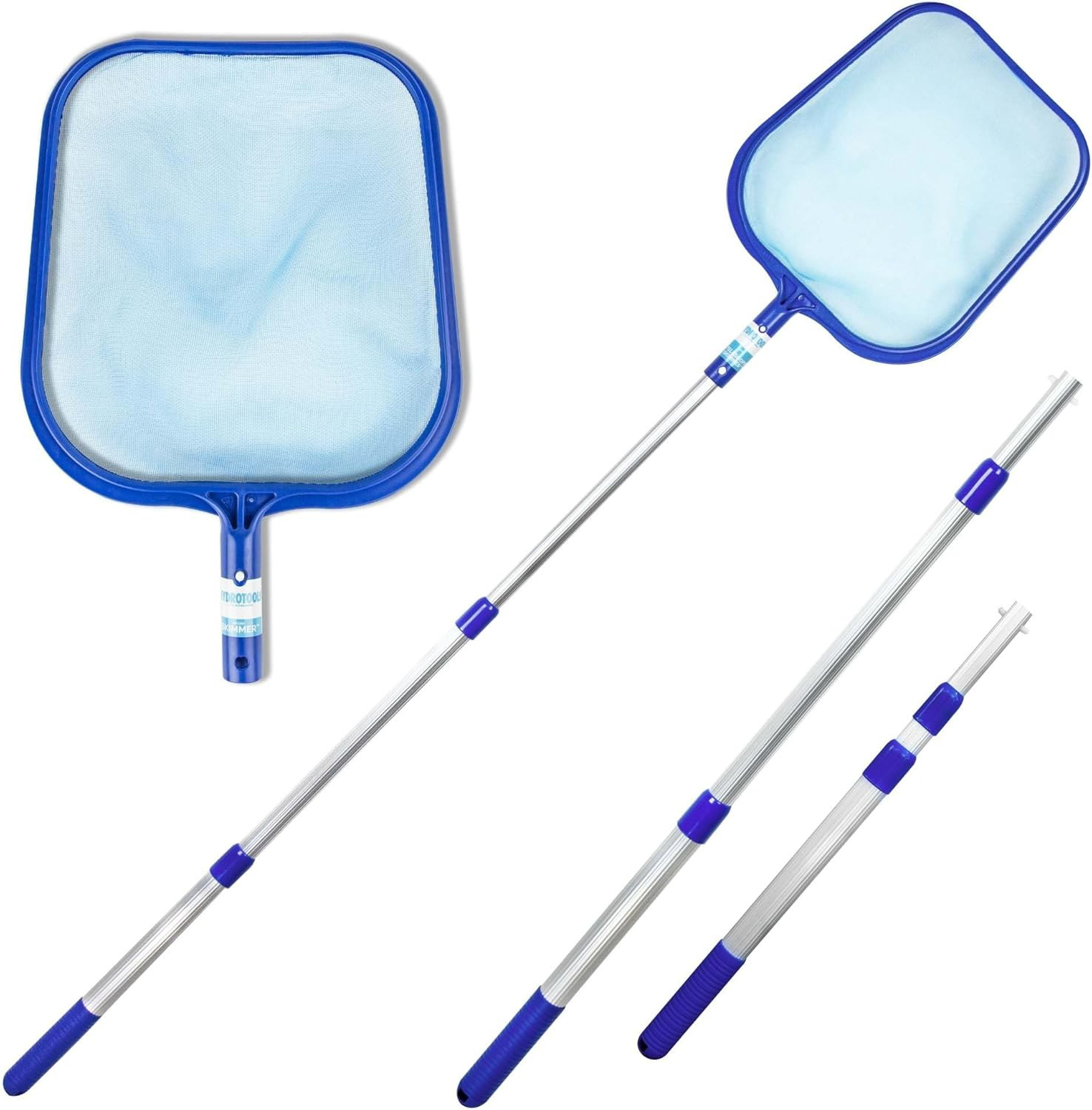 Recogedor de hojas con poste telescópico de aluminio ajustable de 48&Prime;