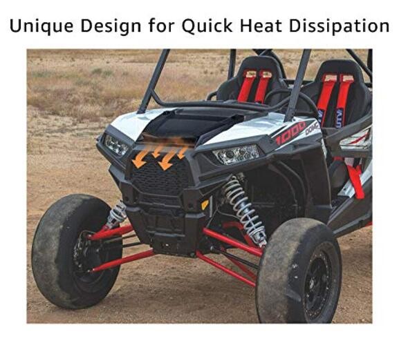 Turbo Hood Scoop for 2014-2018 Polaris RZR XP 1000, 2016-2018 RZR XP black