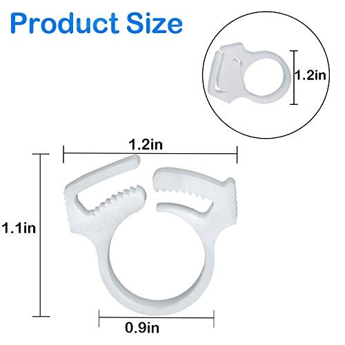 6 PCS Sweep Hose Attachment Clamp Clasp Replacement Pool Hose