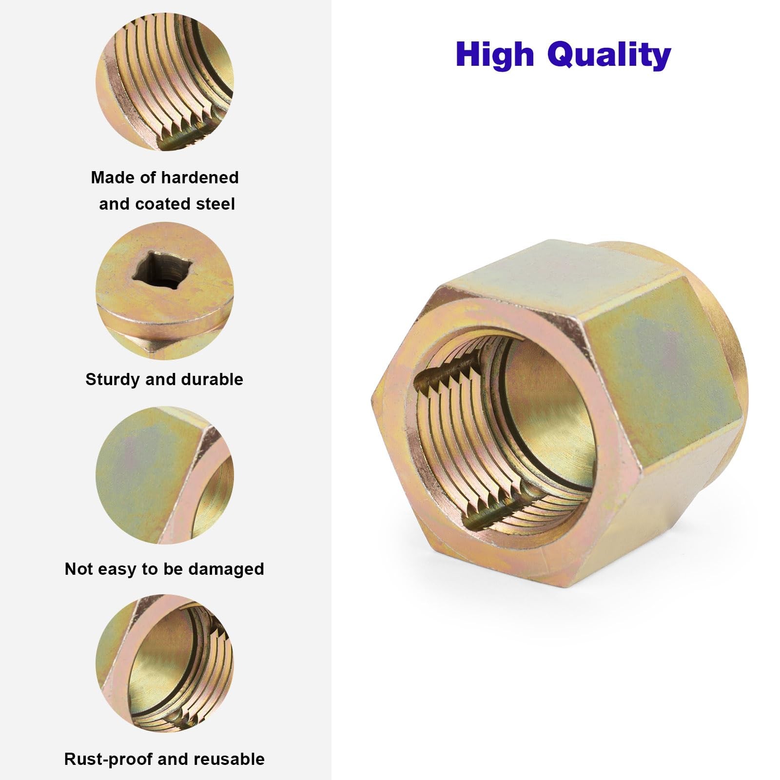 JIOTAR 05265 Thread Cleaner Adapter Tool for Any Common Household gilt