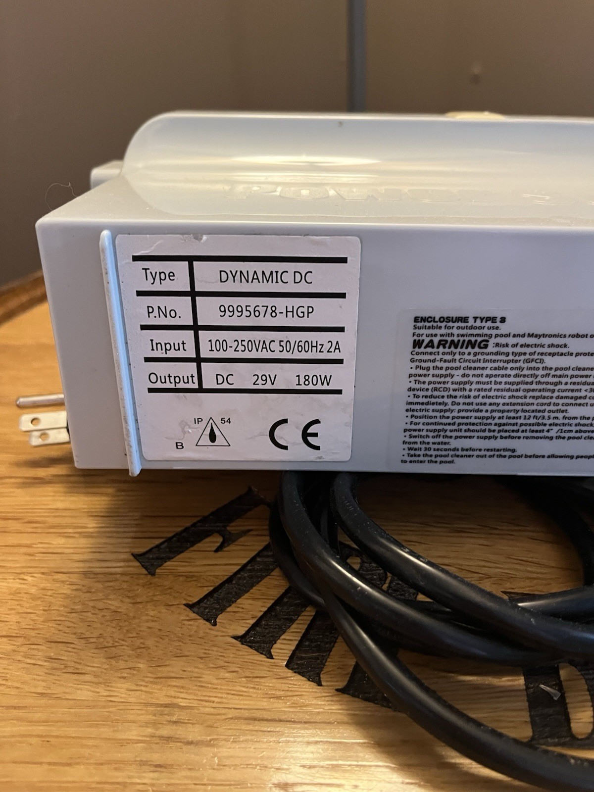 Maytronics Dolphin robotic pool cleaner power supply unit, FOR PARTS ONLY