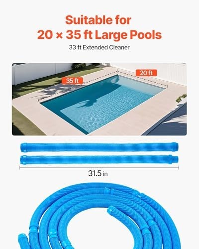 Automatic Suction Pool Cleaner – In-Ground & Above-Ground Vacuum Sweeper, 12 Hos