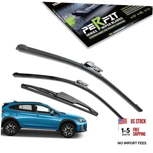 3pcs Front+Rear Direct Fit For 18-23 Crosstrek / 17-23 Impreza HB / 18-22 XV