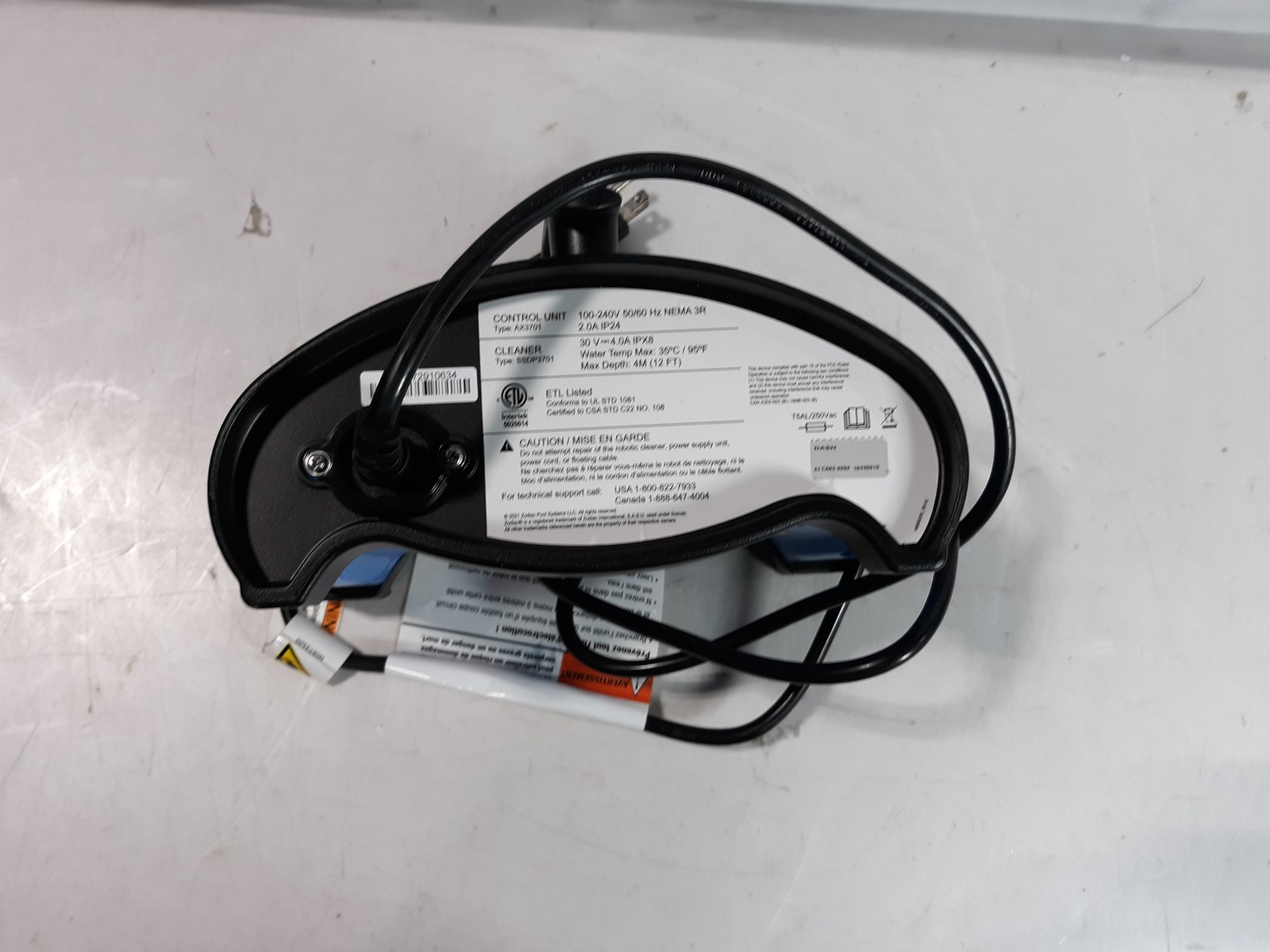 Zodiac AX3701 Robotic Pool Cleaner Control Unit 100-240V Power Supply