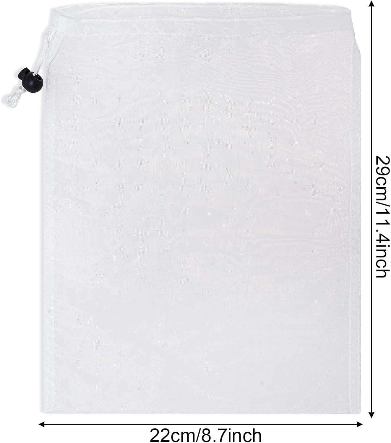 6Pcs Pool Leaf Vacuum Net Bag Replacement with Locking Cord, Pool Vacuum Mesh…