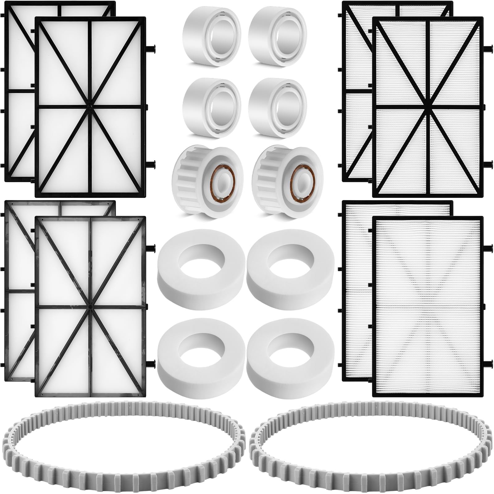 20 Pcs Pool Cleaner Parts 4 Pcs Climbing Rings with 6101611 R4, 2 Guide Wheel…