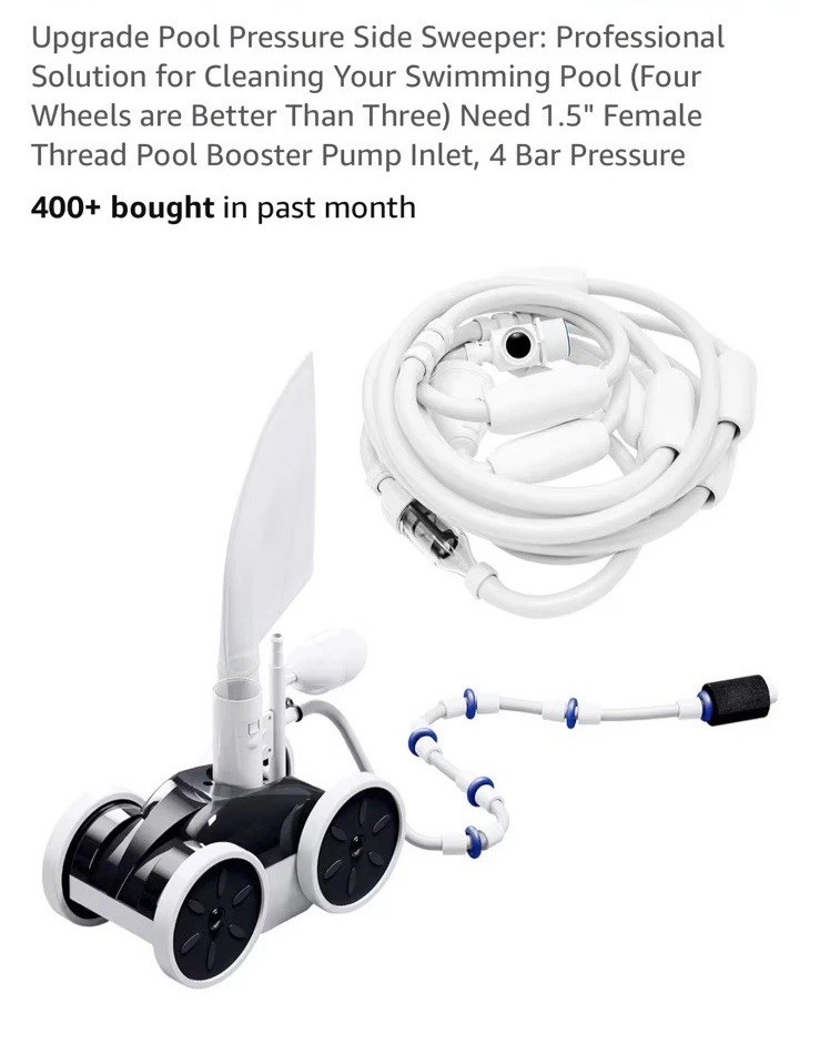 Upgrade Pool Pressure Side Sweeper: Professional Solution for Cleaning Your Swim